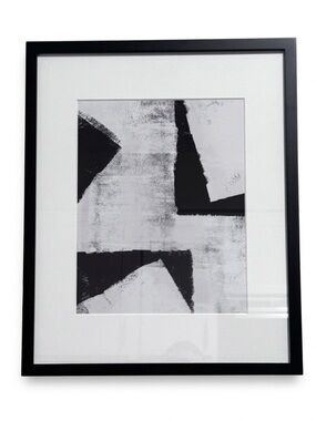 Threshold Modern Black Gallery Frame 11x14 Custom Abstract Giclee Print 17x21